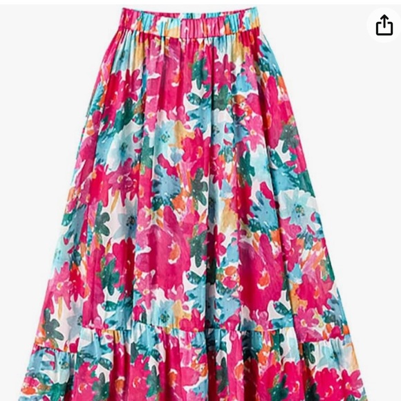 New 1 Piece Bikini With Matching Maxi Skirt. Very Sexy Floral Print. - Picture 4 of 6